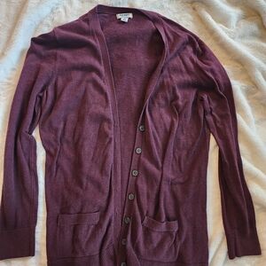 Old Navy Women's Maroon Cardigan Sweater